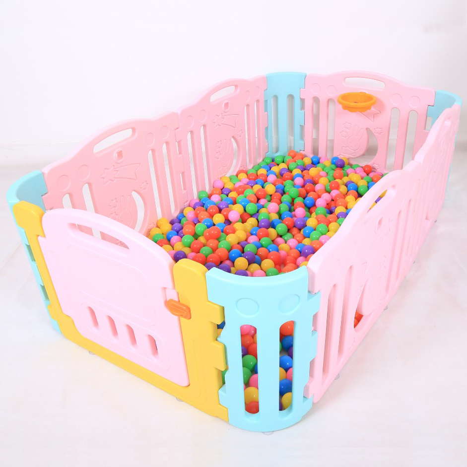 New arrival foldable indoor plastic fences for sale baby safety playpen 