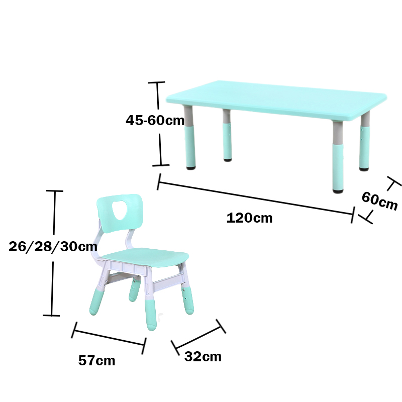 Children table and chair kindergarten daycare center furniture nursery preschool plastic children table chair 