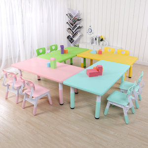 Children table and chair kindergarten daycare center furniture nursery preschool plastic children table chair 