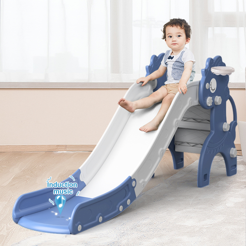  Large indoor plastic kids slide and plaground toy