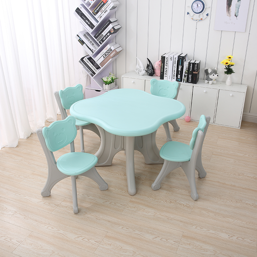Indoor children furniture sets kids learning table and chair for early education 