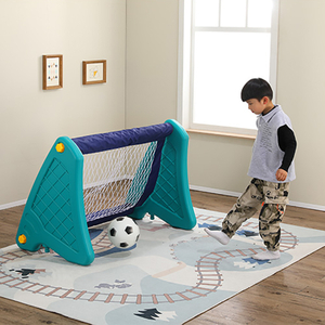 Amazon kids training portable easy install foldable polyester net backyard children mini plstic soccer football goal 