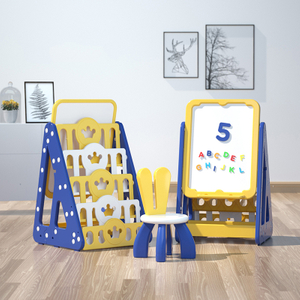 Children furniture cabinet plastic toy storage rack kids book shelf for sale