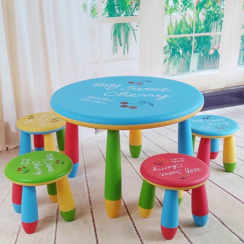 Kids table study kids chair and table sets home furniture plastic kids activity table chair 