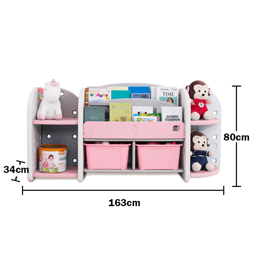 Indoor kid plastic storage toy shelf children toy storage cabinet for kindergarten